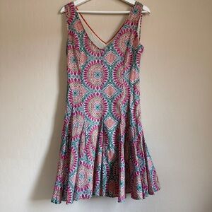 Anthropologie Multicolor Geometric Dress